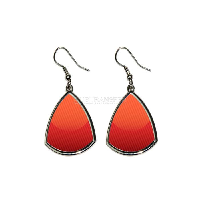 Sublimation Triangle Ear Rings