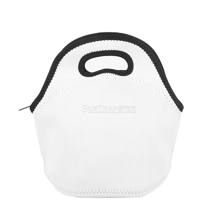 Sublimation White Lunch Bag With Black Edge