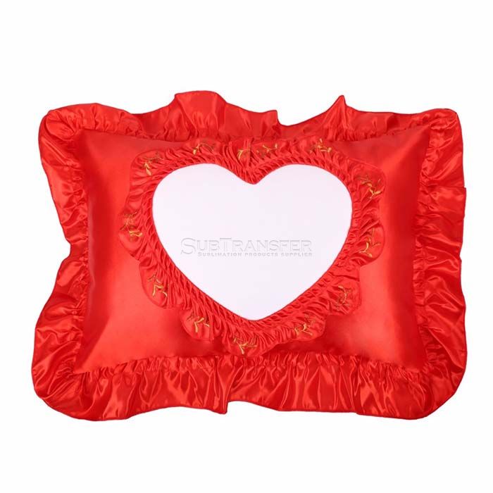 Sublimation Colored Pillow Case Red Color