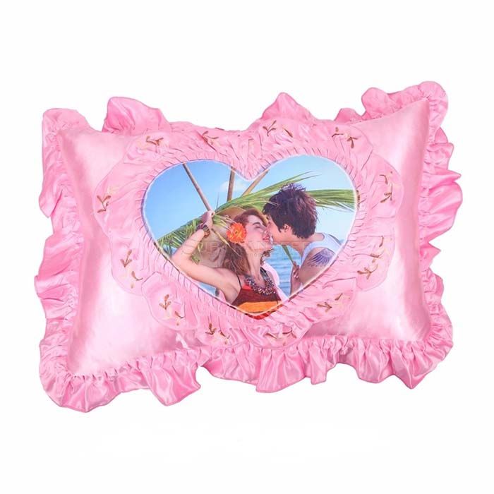 Sublimation Colored Pillow Case Pink Color