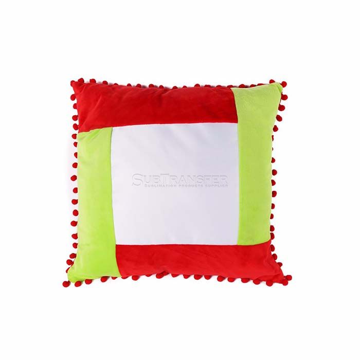 Sublimation Pillow Case With Fluffy Ball 