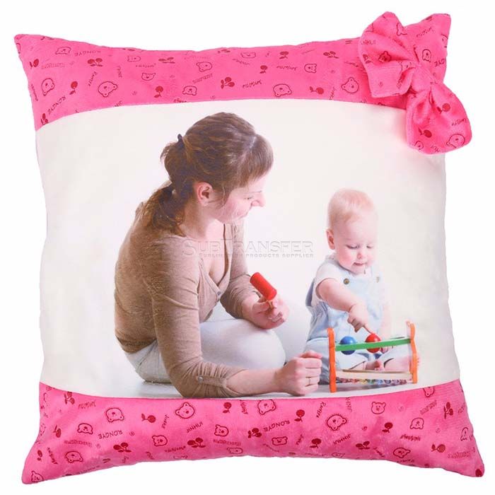 Sublimation Pillow Case With Bowknot