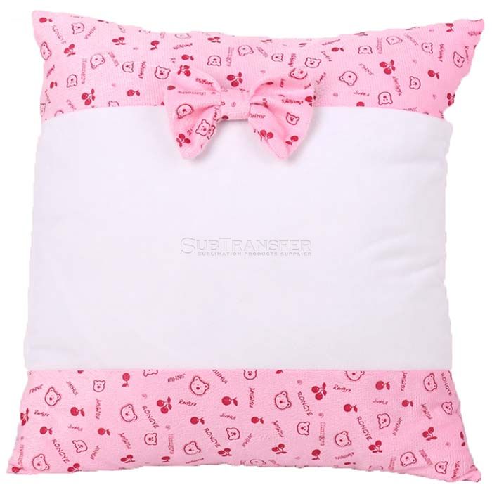 Sublimation Pillow Cover With Bowknot