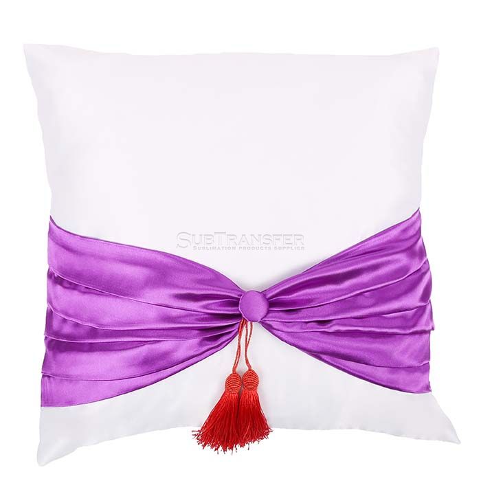 Sublimation Pillow Slip Purple With Bowknot