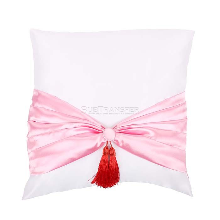 Sublimation Pillow Case Pink With Bowknot
