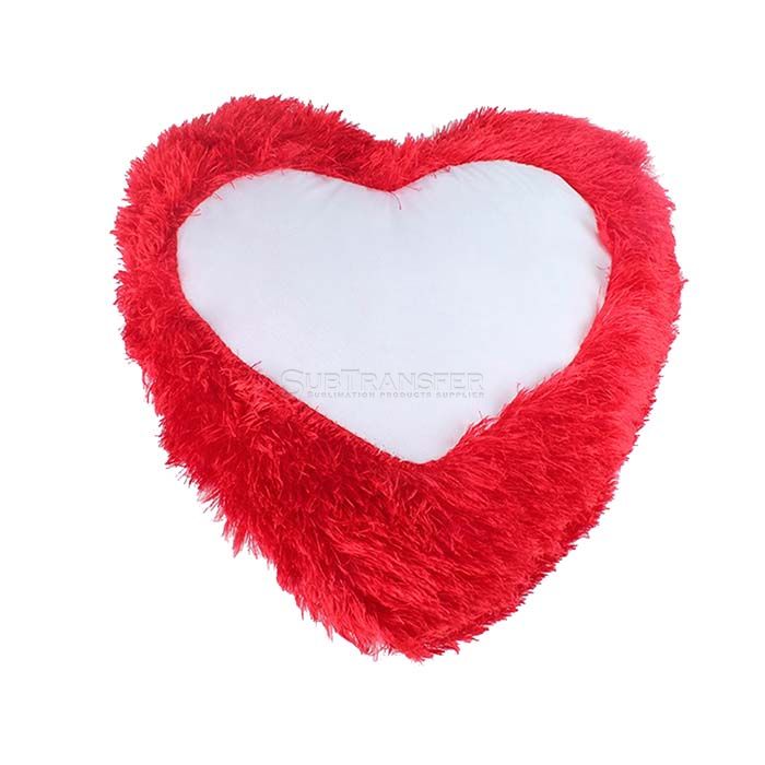 Sublimation Red Heart Pillow Case