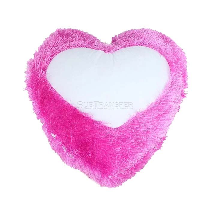 Sublimation Pink Heart Pillow Case