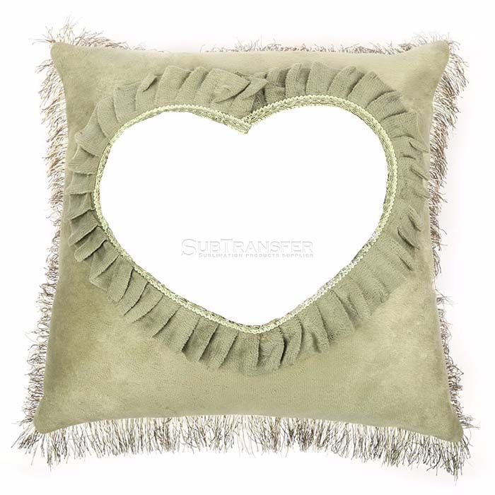 Sublimation European Style Pillow Case With Heart