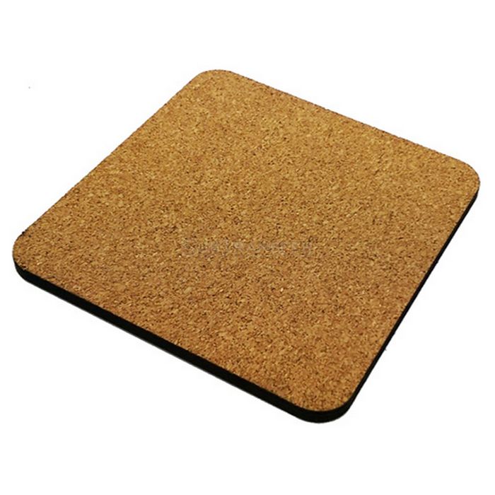 Sublimation MDF Coaster With Cork Back Square