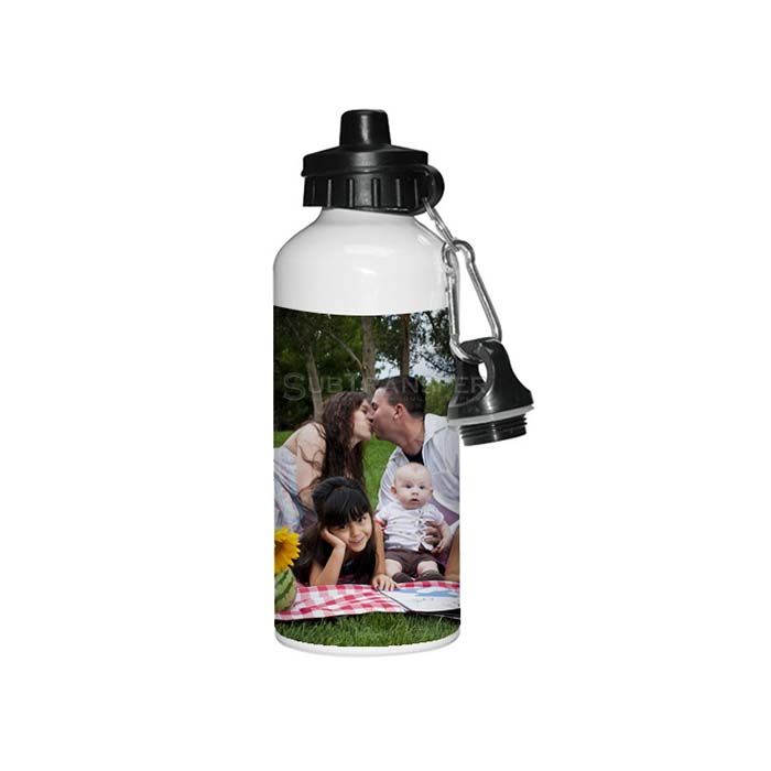 Sublimation Aluminum Water Bottle 400ml With Two Caps