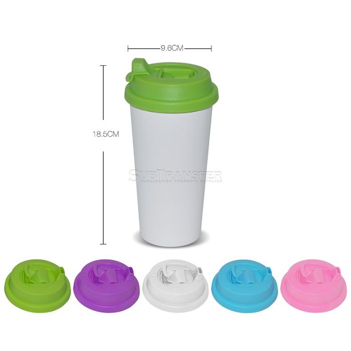 Sublimation Double Wall Tumbler With Flip-lock Lid