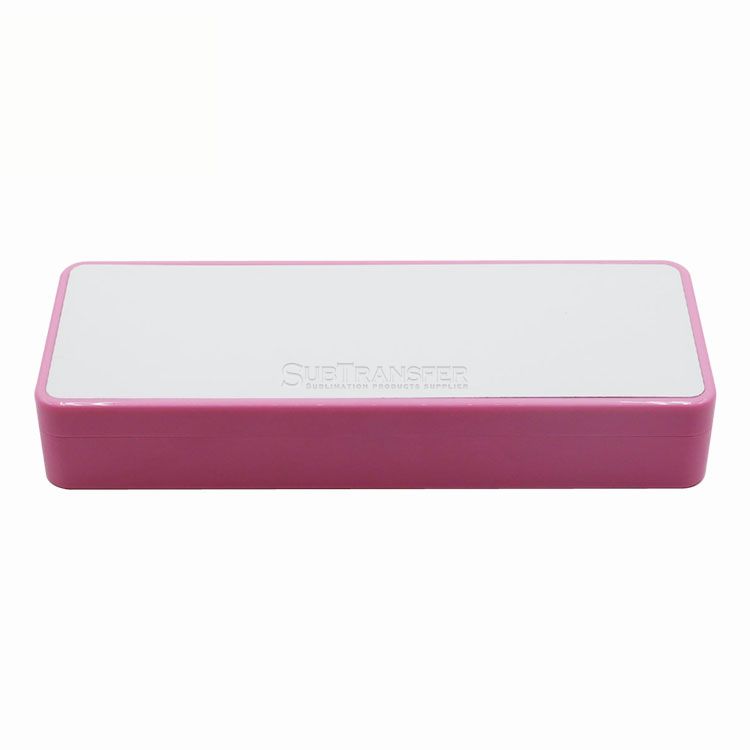Sublimation Plastic Pink Stationery Box 