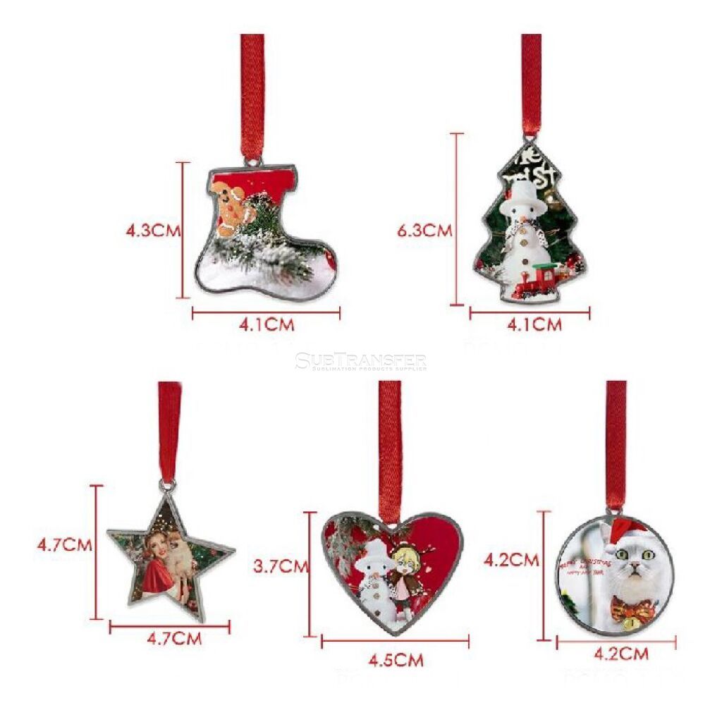 Sublimation Christmas Metal Ornaments
