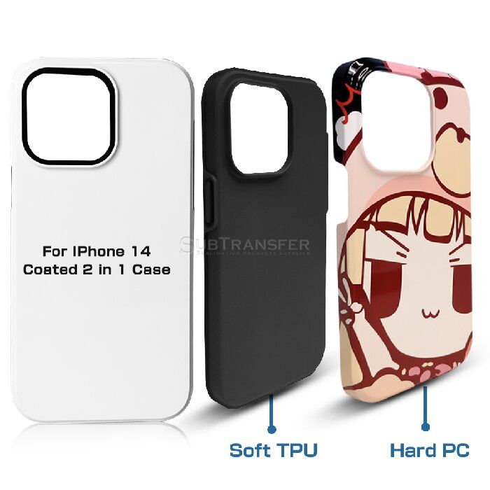 3D Sublimation Tough Case 2 in 1 For Iphone14