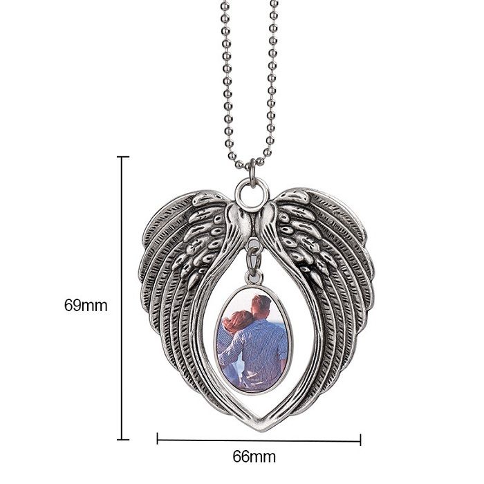Sublimation Angel wings hanging ornaments,car decorations
