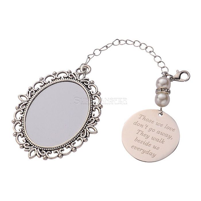 Sublimation Metal Round Pendant,Graduation Hanging Gifts 