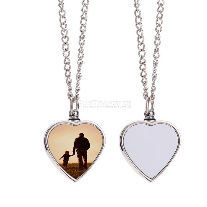 Sublimation Heart-shaped Necklace