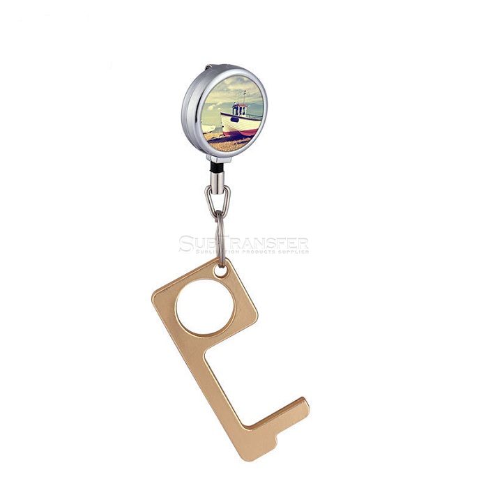 Sublimation Metal Easy Pull Buckle,Retractable Hanging Certificate Set Gifts