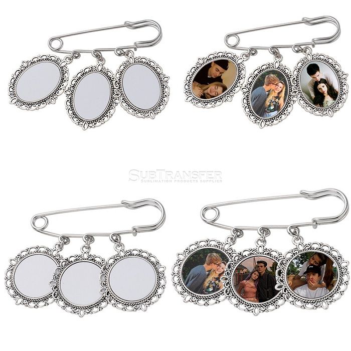 Sublimation Blank Brooches 