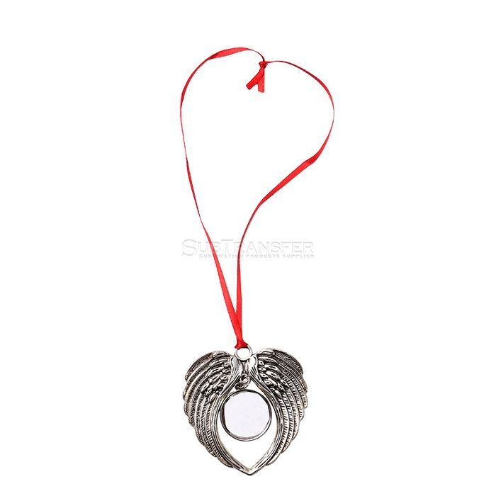 Sublimation Vintage Angel Wing Gift,Christmas Pendant