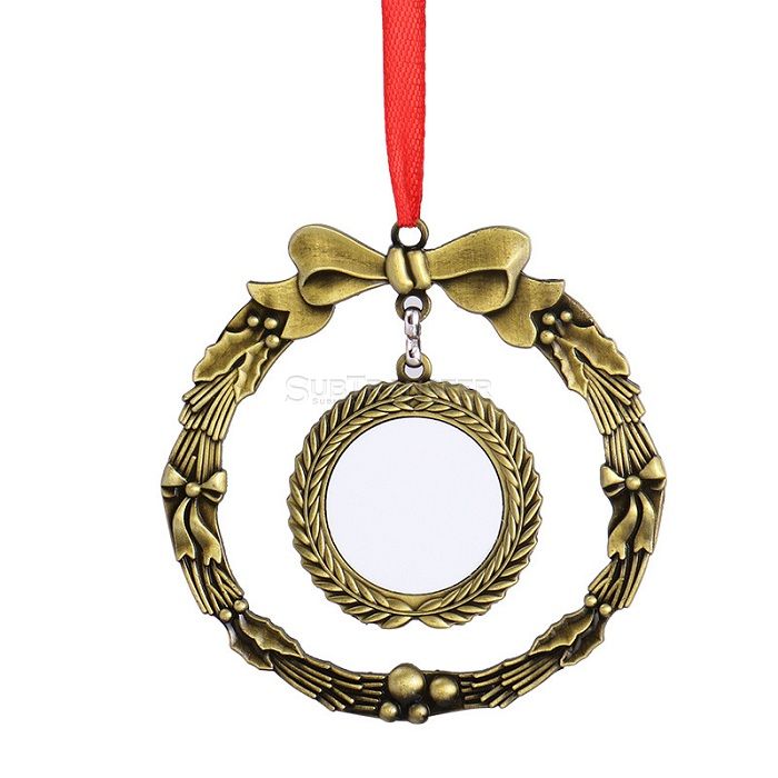 Sublimation Garland Shape New Year Hanging Ornament,Christmas Pendant