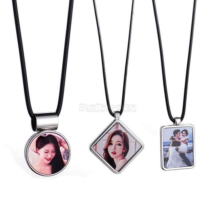 Sublimation Wax Rope Metal Necklace 