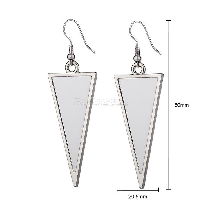 Sublimation Triangle Earrings