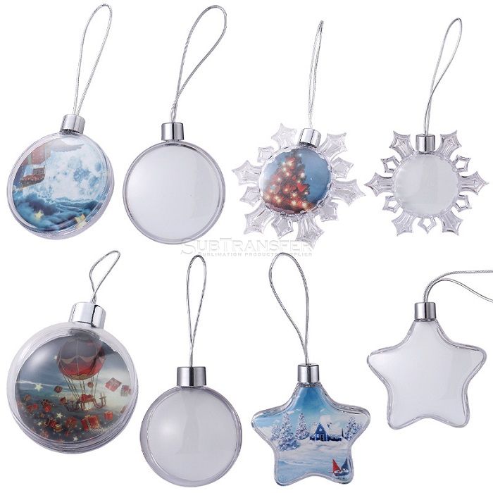 Sublimation Plastic Christmas Decorations