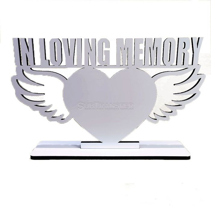 Sublimation Angel Heart Wooden Photo Panel