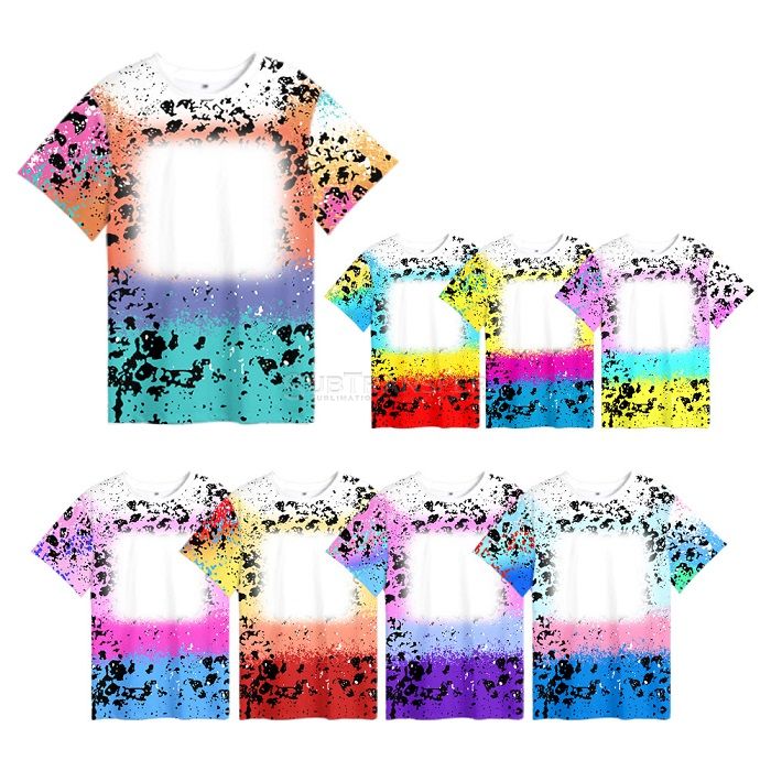 Sublimation Printable Colored Tie Dye T Shirt
