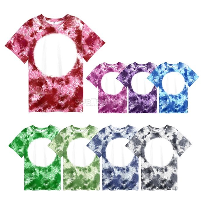Sublimation Colored Tie Dye T Shirt Blanks