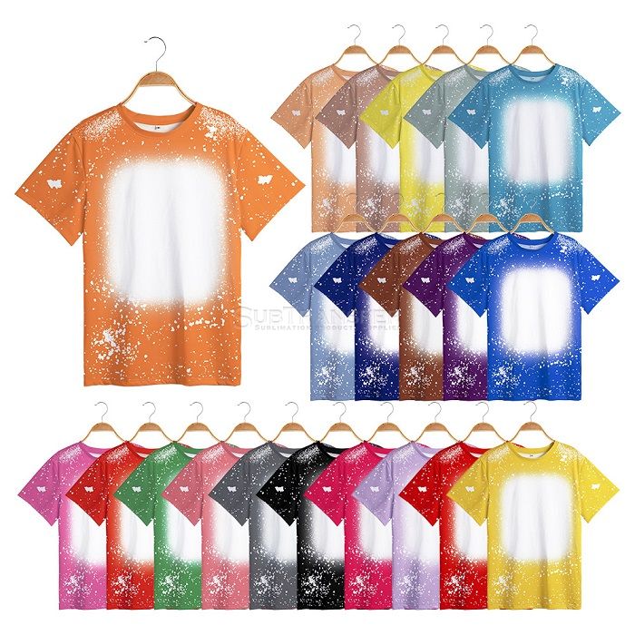 Sublimation Short Sleeves Tie Dye T Shirt For Kids