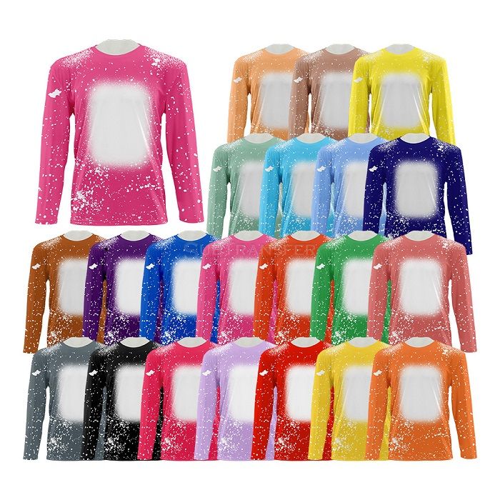 Sublimation Long Sleeve Tie Dye T Shirt For Kids