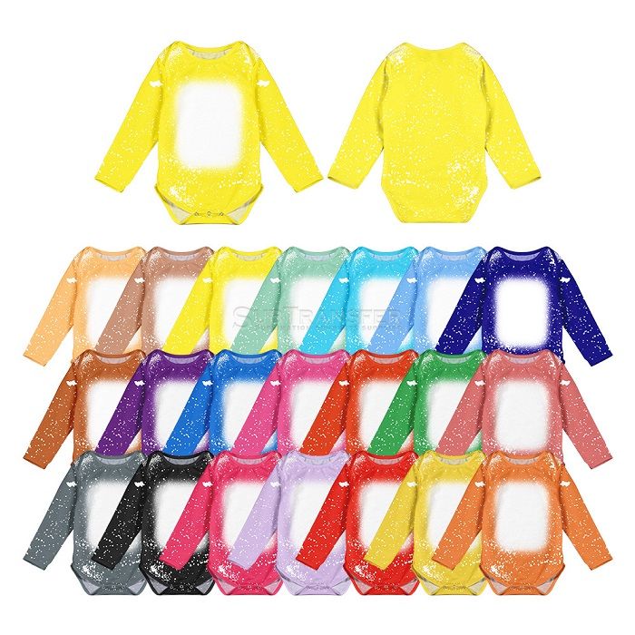 Sublimation Long Sleeve Tie Dye Baby Clothes 