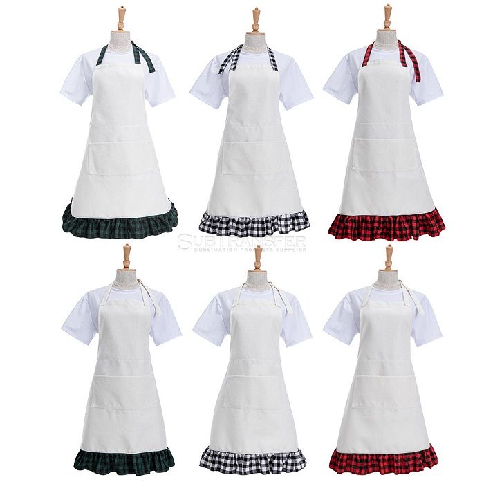 Sublimation Blank Linen Apron For Adult