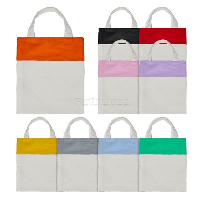 Sublimation Printable Linen Split Joint Shopping Handbag