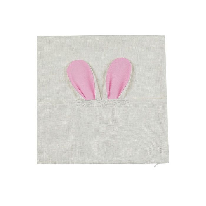 Sublimation Rabbit Ear Linen Pillow Case With Pocket